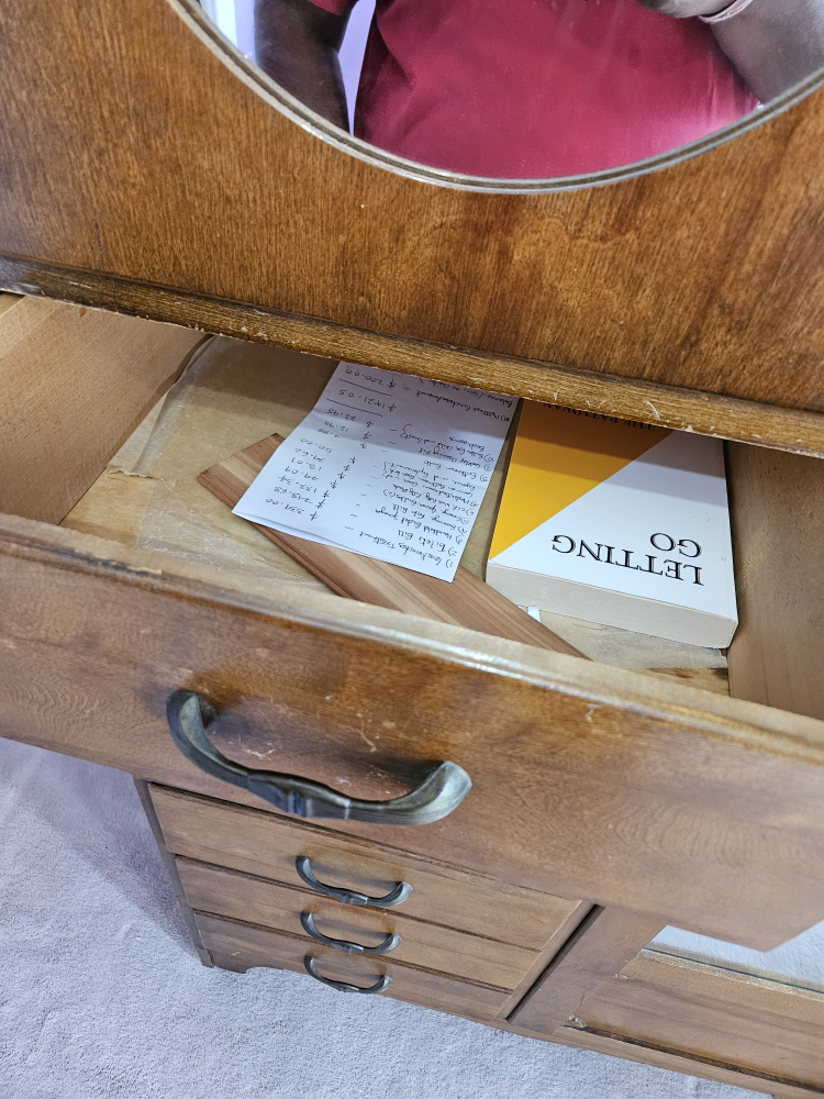 Antique Wooden Armoire with multiple drawers image indicator(6)