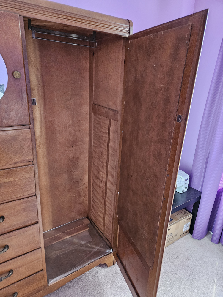 Antique Wooden Armoire with multiple drawers image indicator(10)