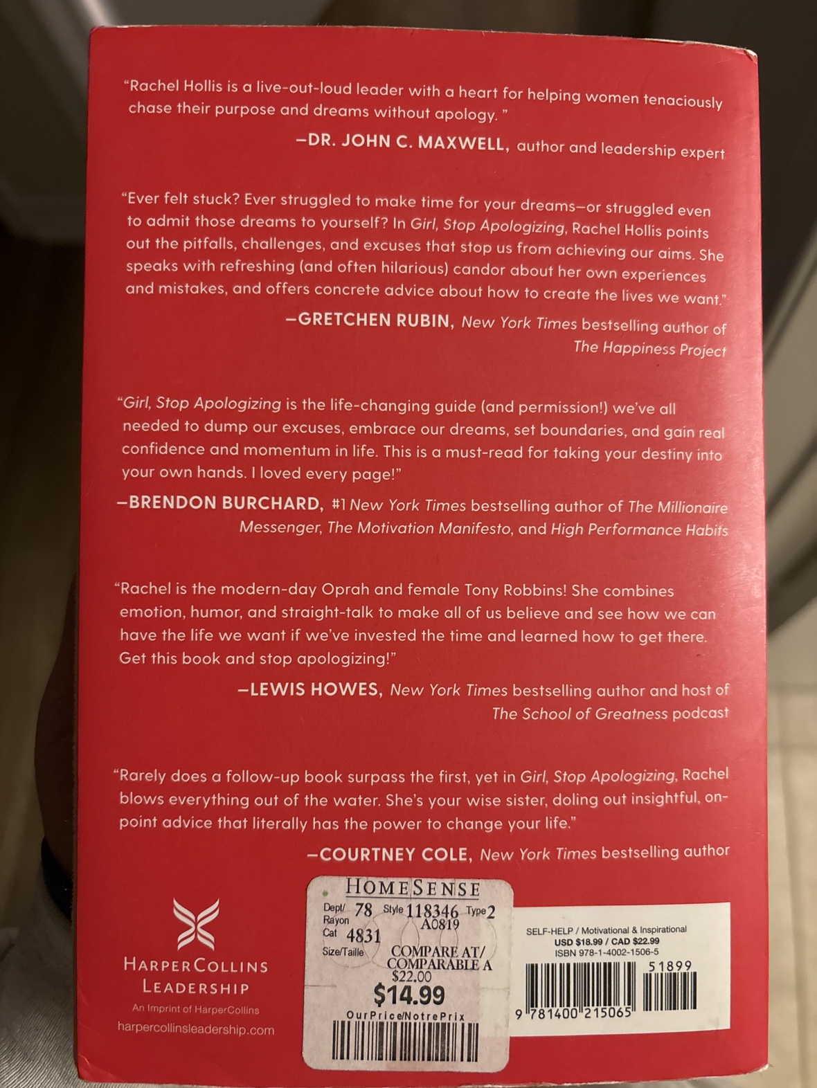 Girl Stop Apologizing by Rachel Hollis book image indicator(2)