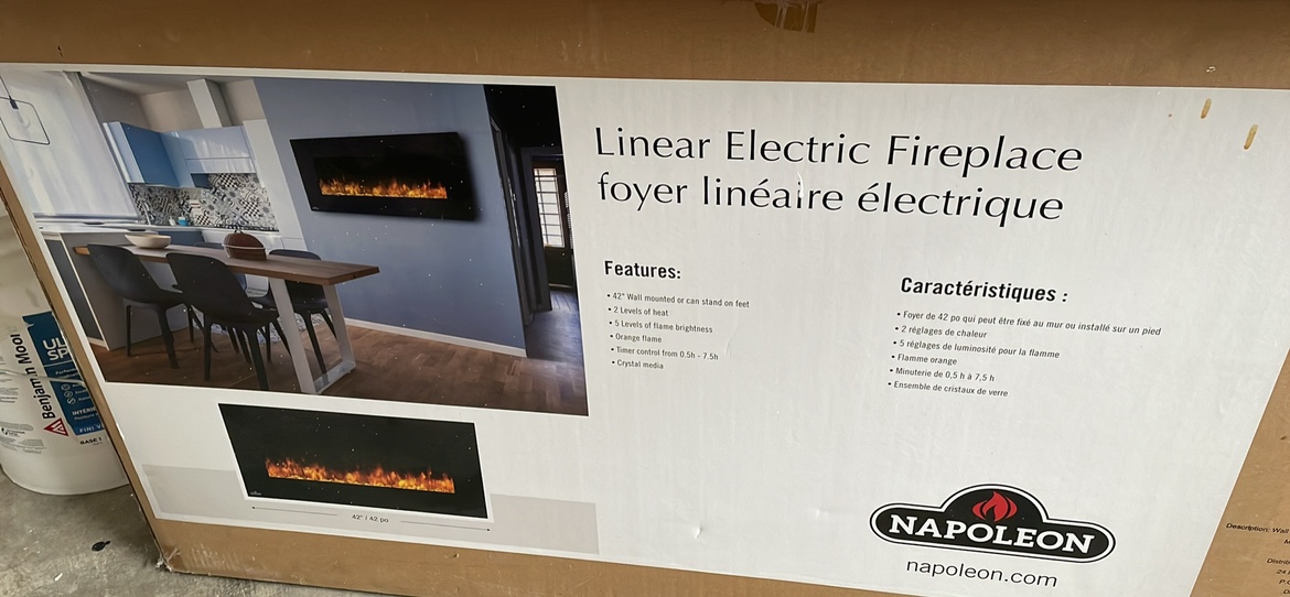 Fireplace surface mount 42 inches