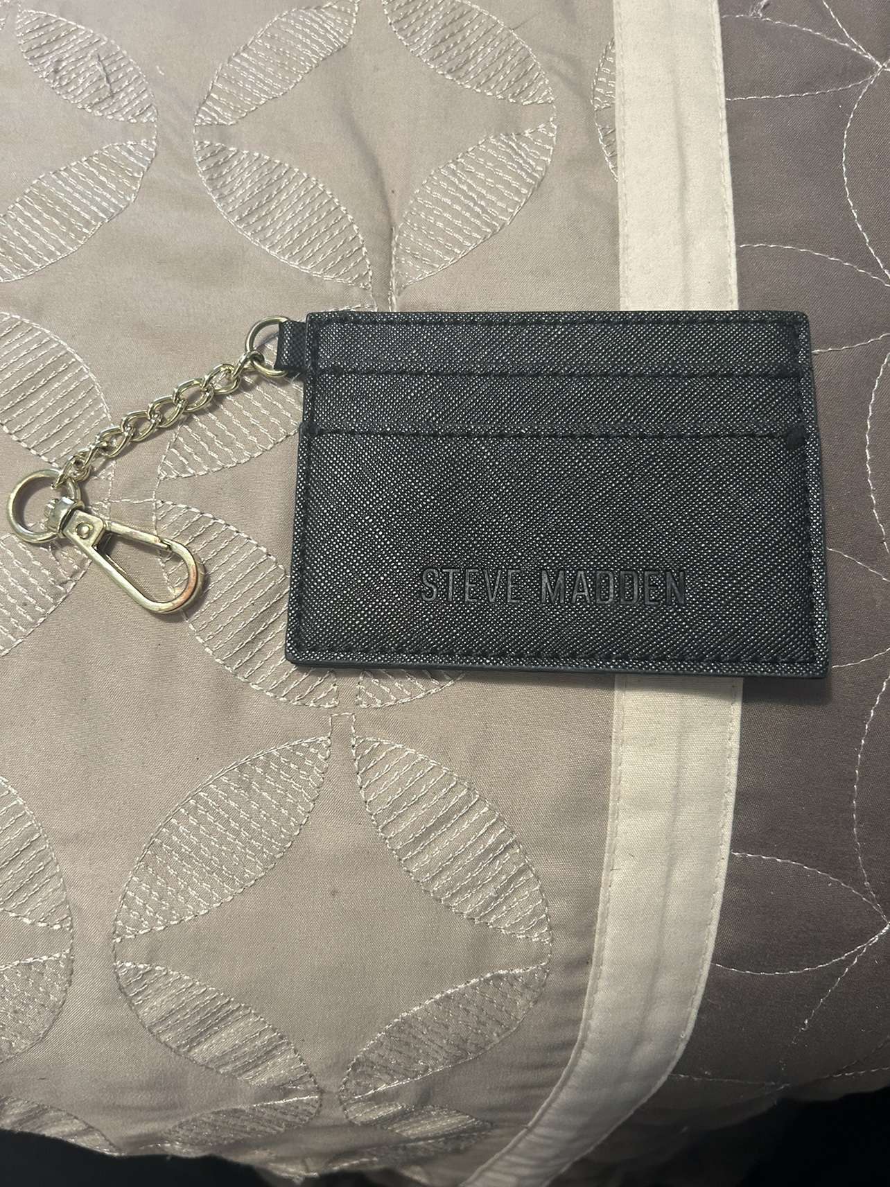 Steve Madden Card Holder with Keychain