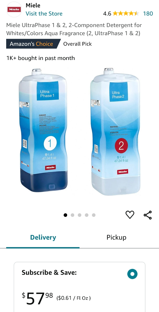 Miele ultraphase detergent 1 & 2 - photo 2