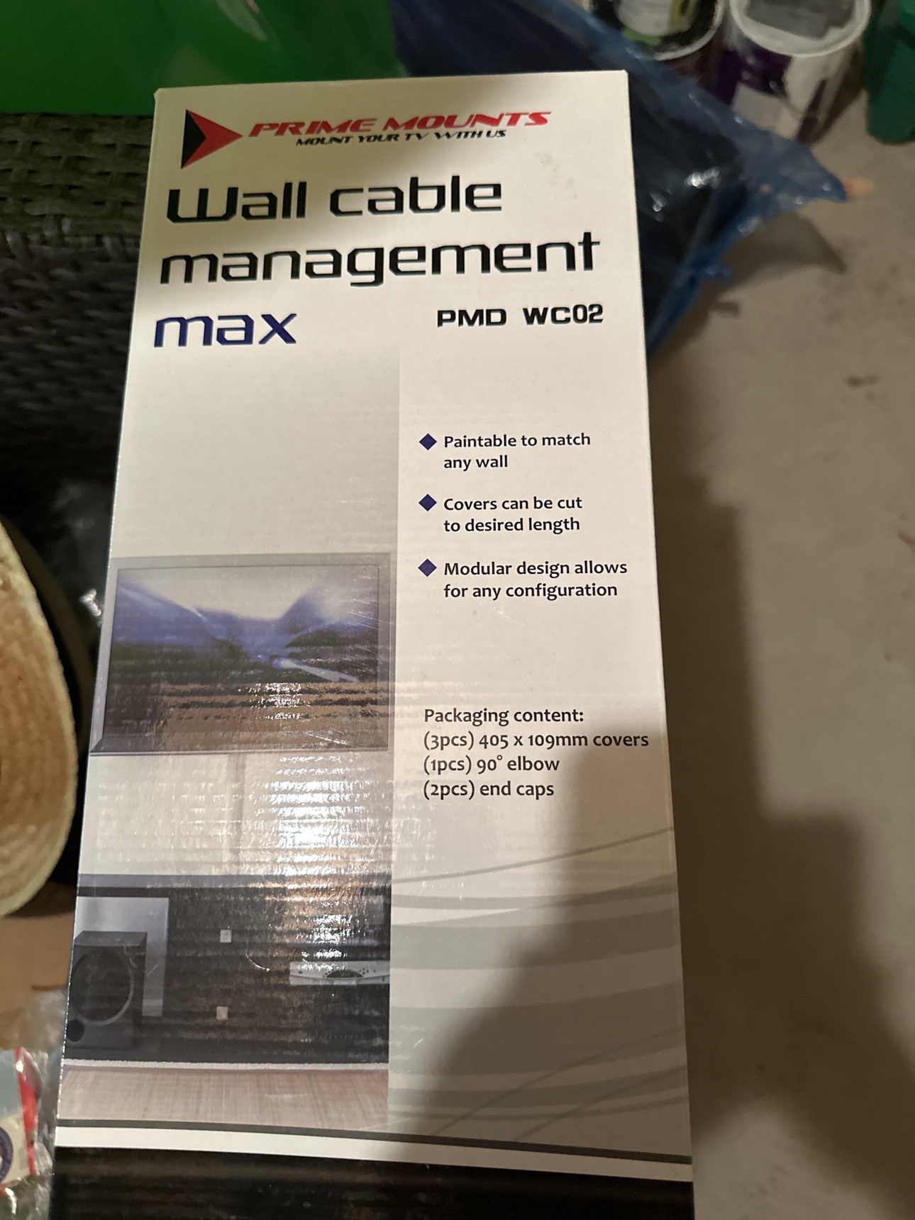 Prime Mounts Wall Cable Management Max image indicator(3)