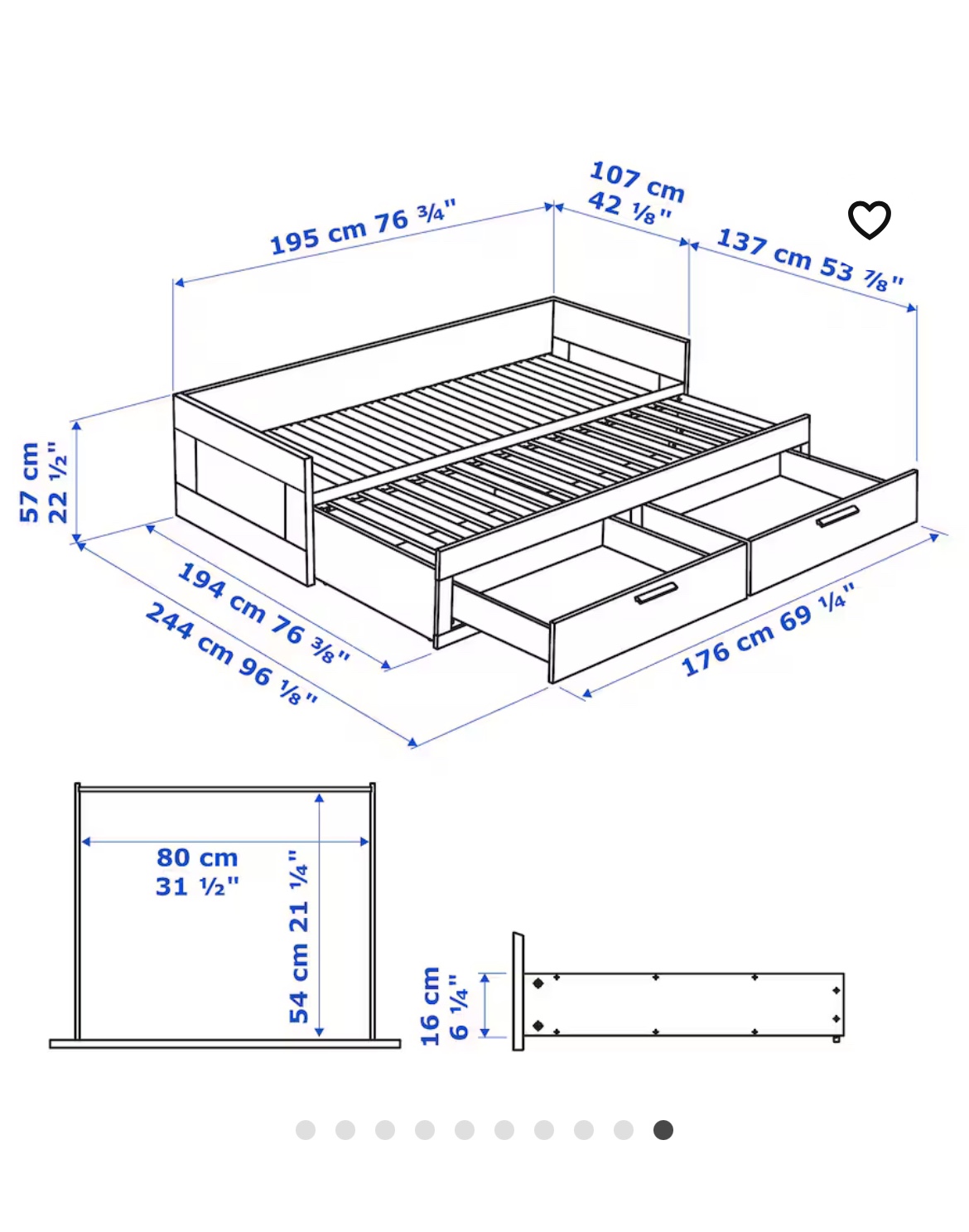Brimnes IKEA Bed - photo 4