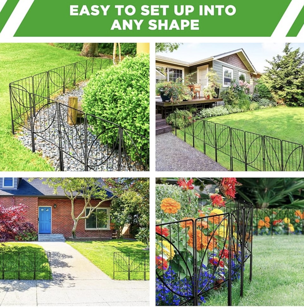 10 Piece Decorative Garden Fence image indicator(2)