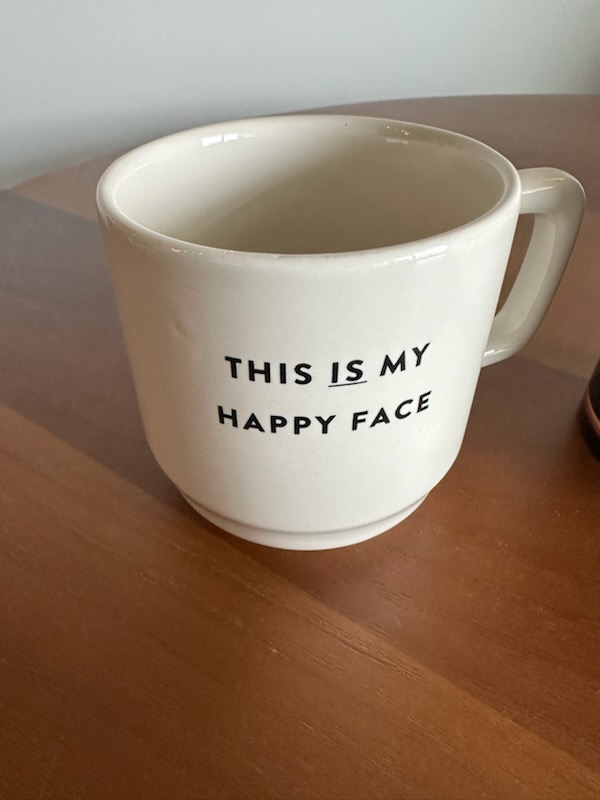 white mug