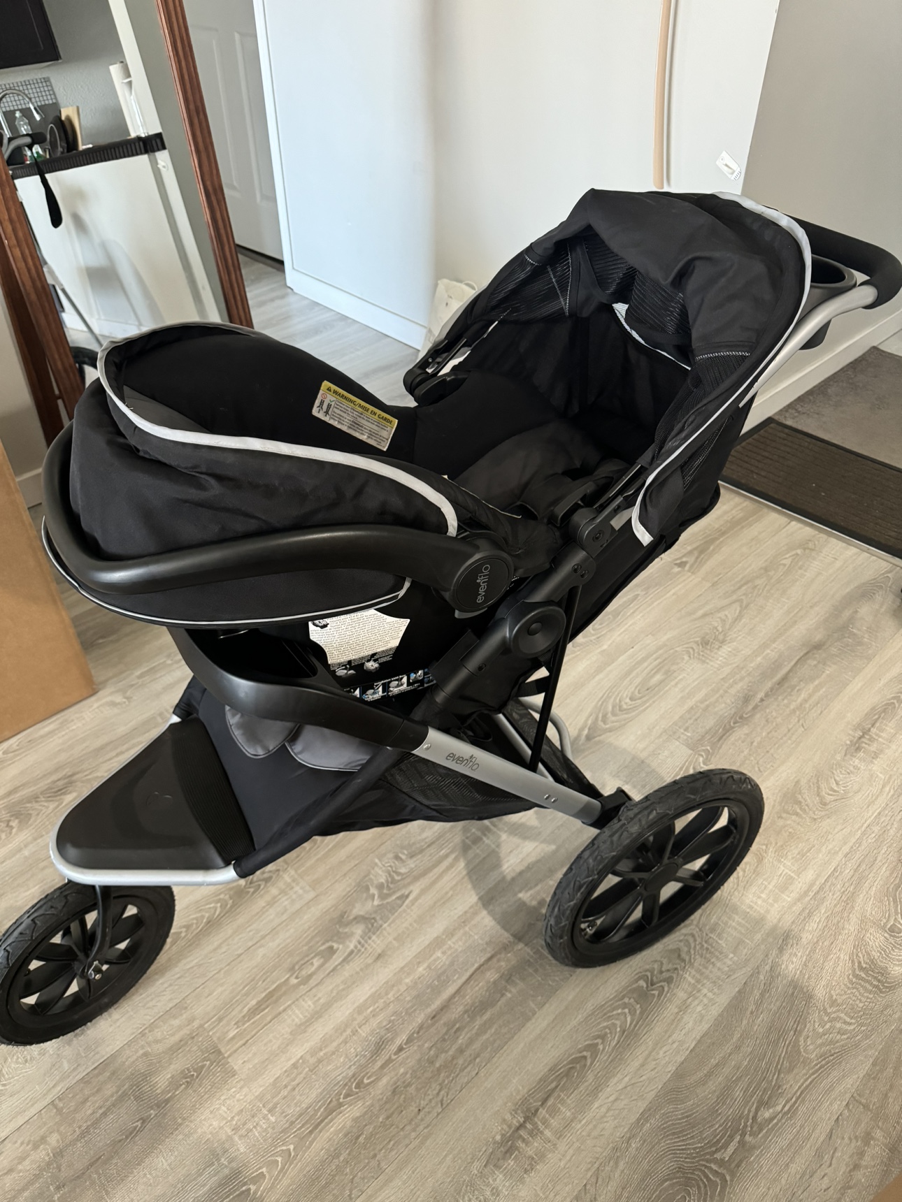 Evenflo Victory+ Jogging Stroller with Carseat base
