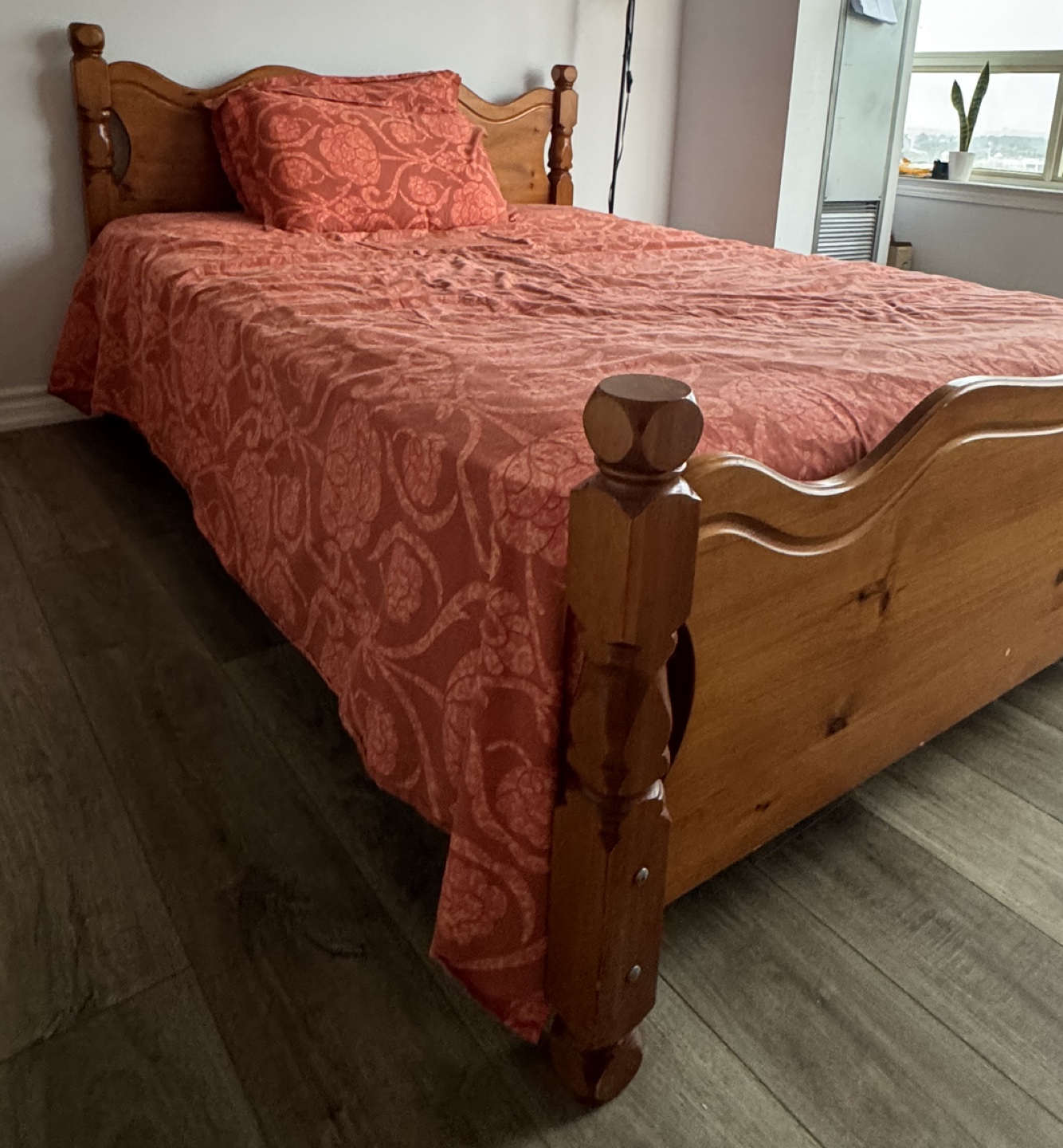 Double Bed Frame with NM Orthopedic mattress and boxspring