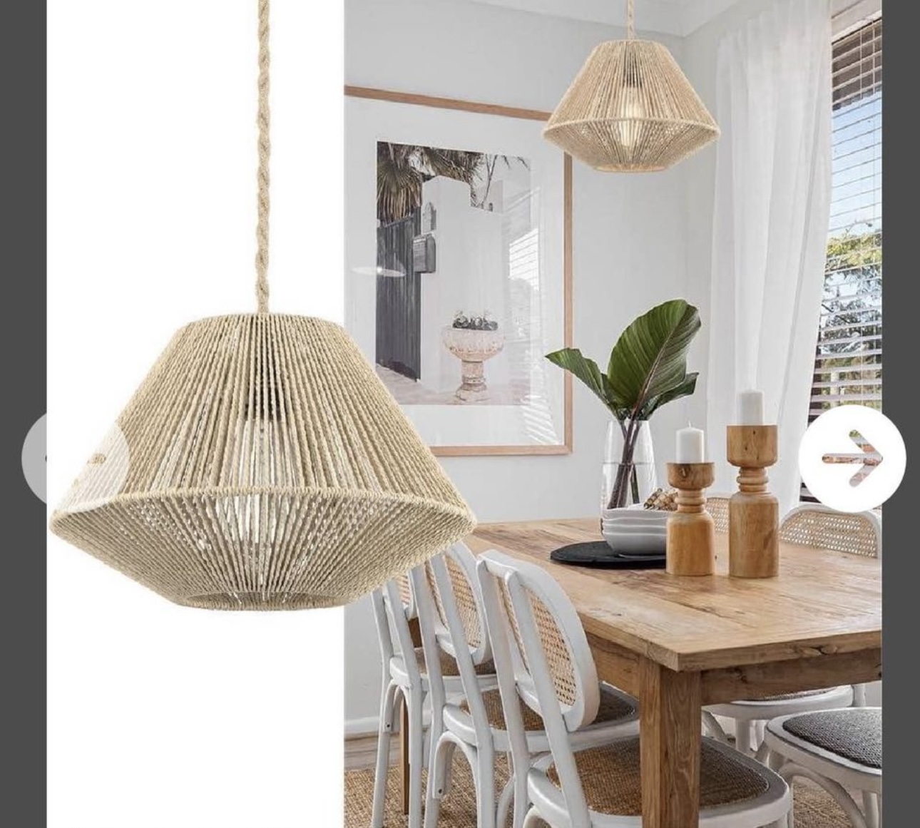 Rope Pendant Light thumbnail