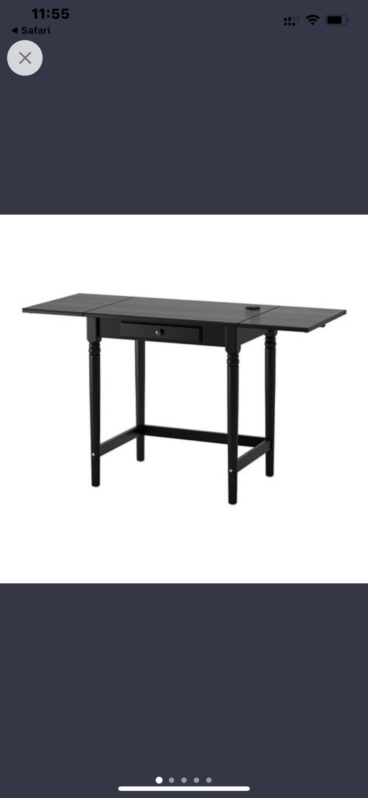 IKEA Ingatorp drop-leaf/extendable table image indicator(6)