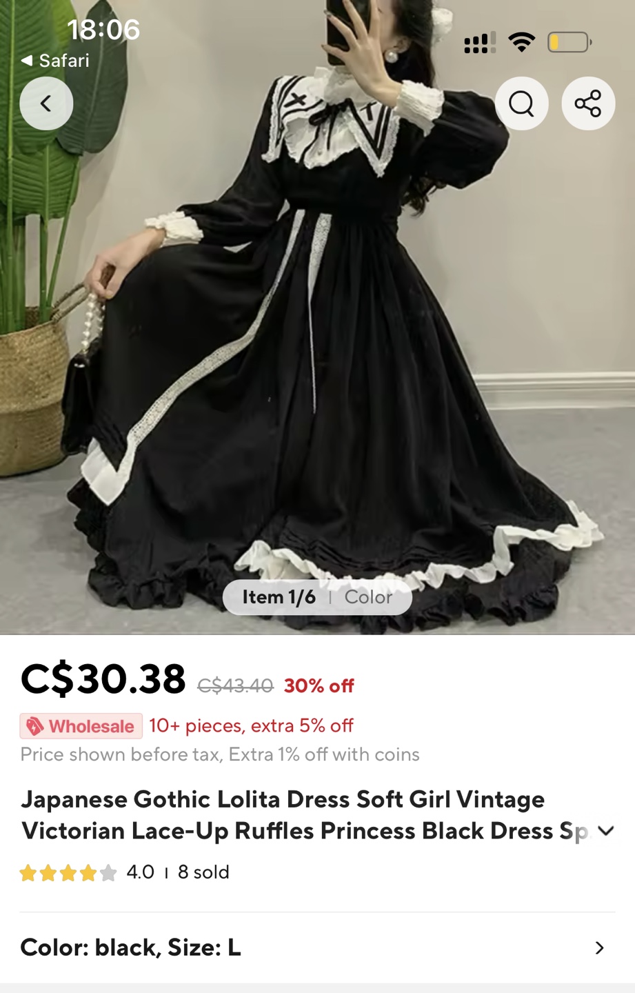 Japanese Gothic Dress - photo 3