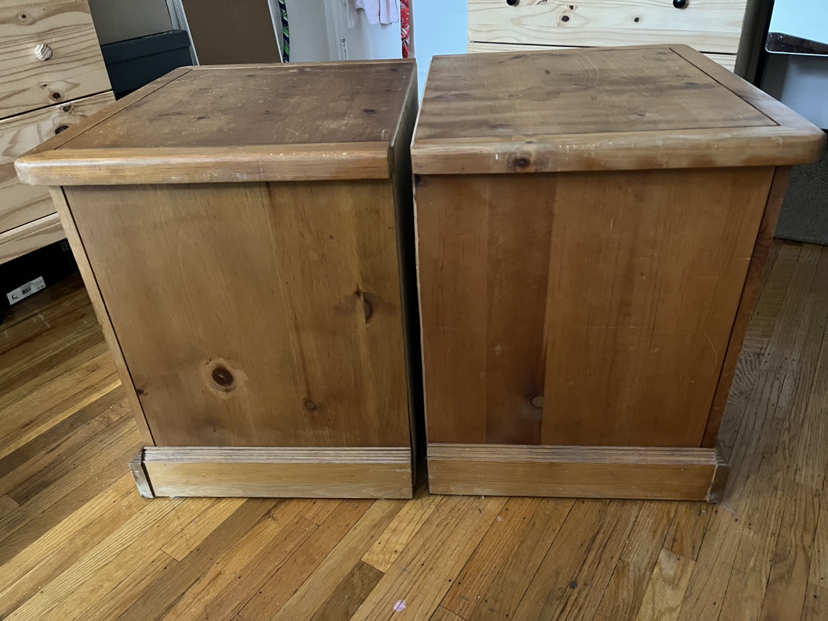Pair of Wooden Nightstands image indicator(3)