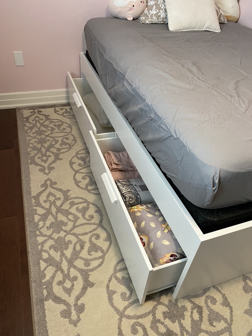 IKEA BRIMNES Double Bed with storage - photo 2