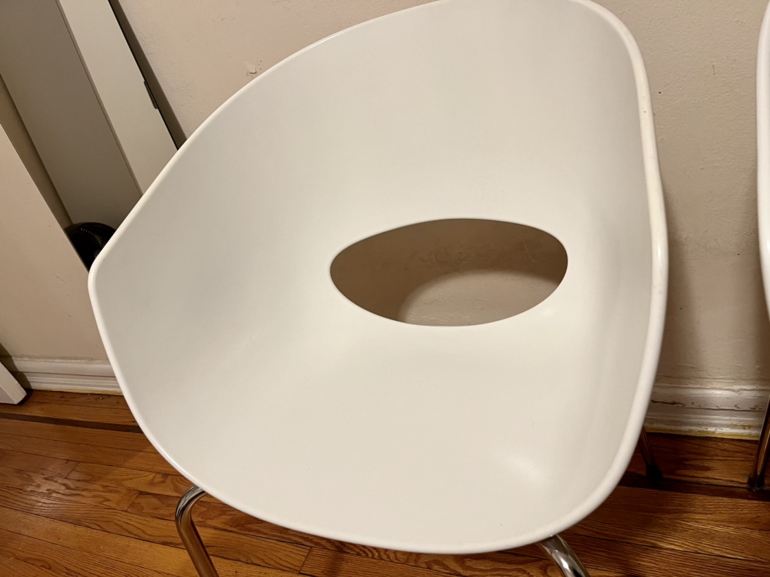 2 Italian White Orbit Chairs image indicator(7)