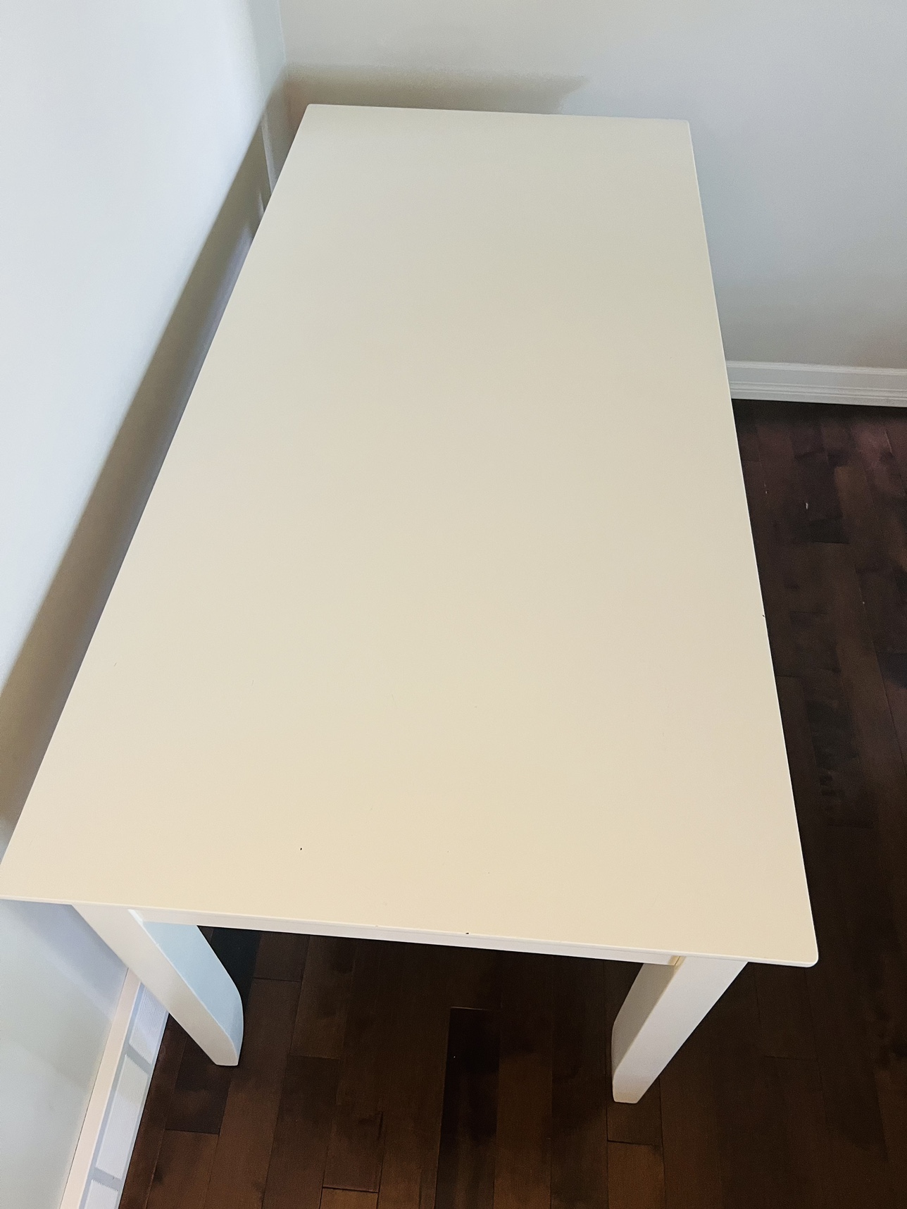 White Desk with 3 Drawers - photo 2