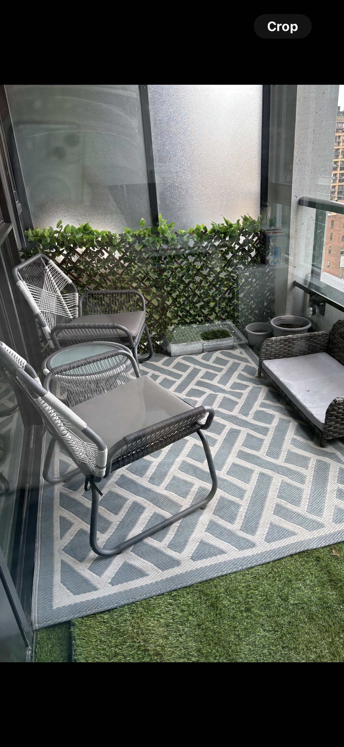 Patio chairs and table