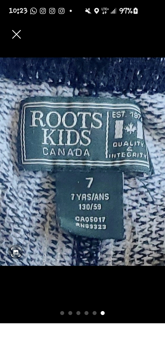 Roots jogger track sweet pants  Size 7 image indicator(6)