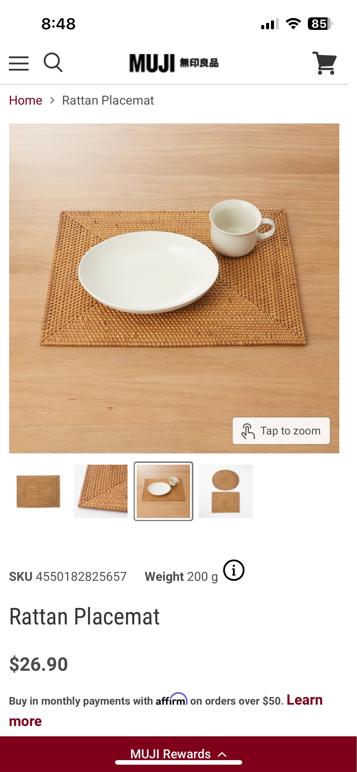 MUJI Rattan Placemats - photo 2