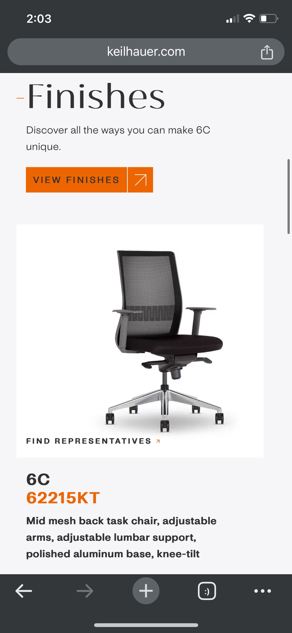 Keilhauer 6C designer office chair - photo 2
