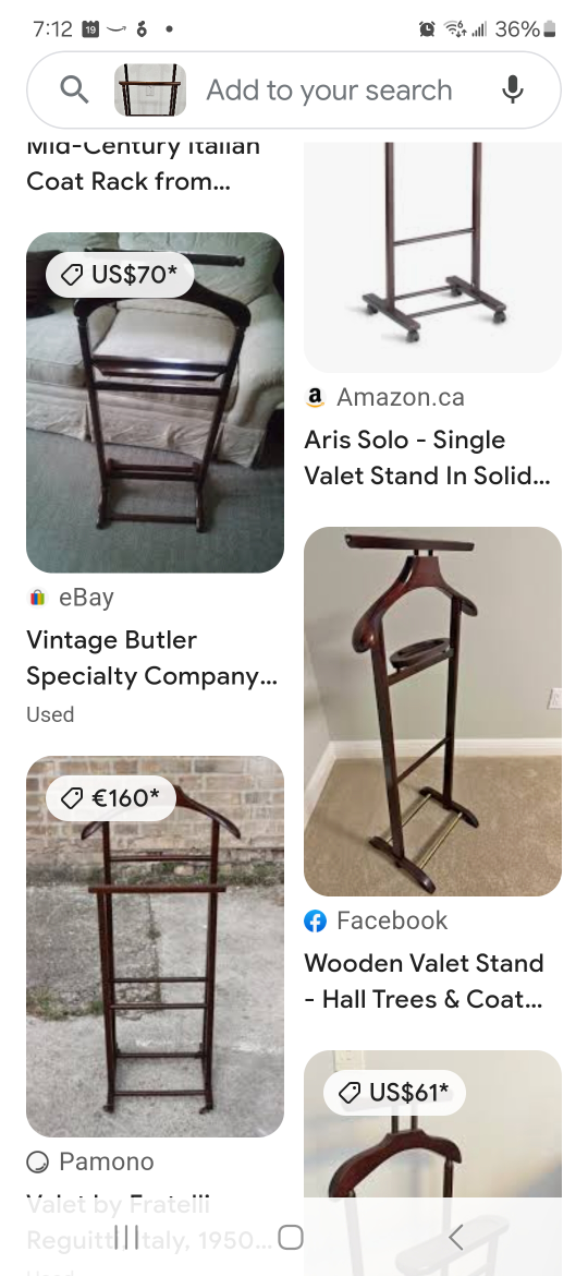 Wooden Vintage valet Stand image indicator(2)