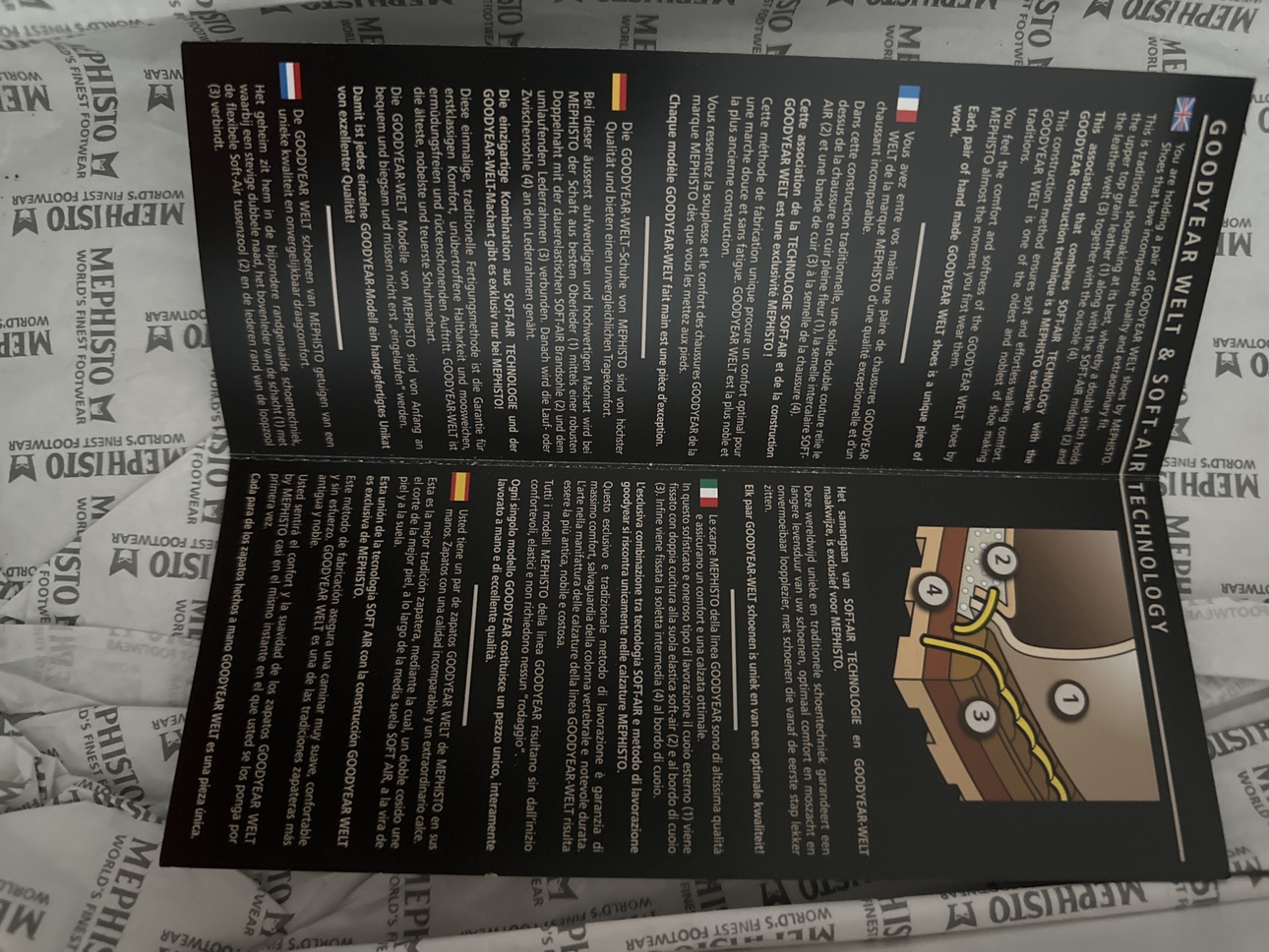 Mephisto Goodyear Welt Red Leather Oxford Shoes image indicator(4)