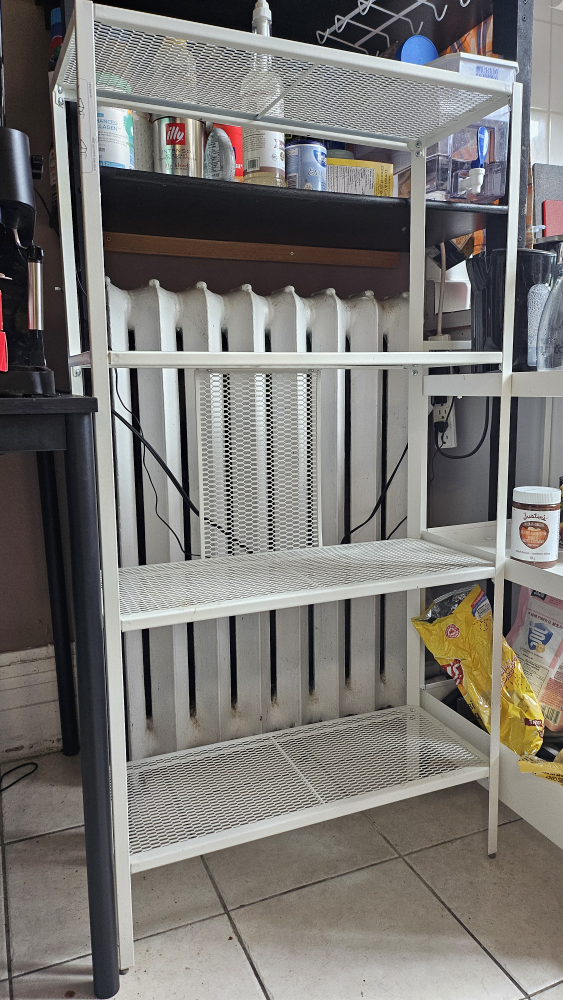 Ikea Shelf unit, metal/white thumbnail