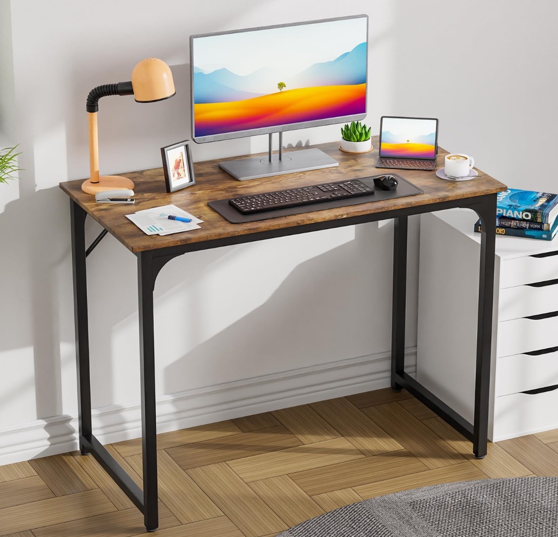 Computer Desk + Small Side Desk Set