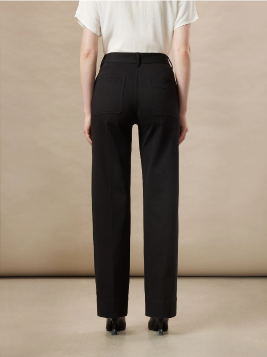 The Jane Straight Flex Pant in Black image indicator(3)