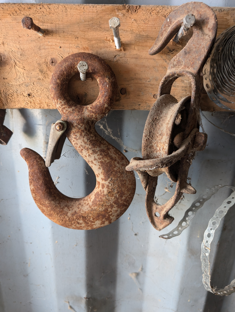 Wheelbarrow, Hook, and Wheel,silo forks. - photo 3