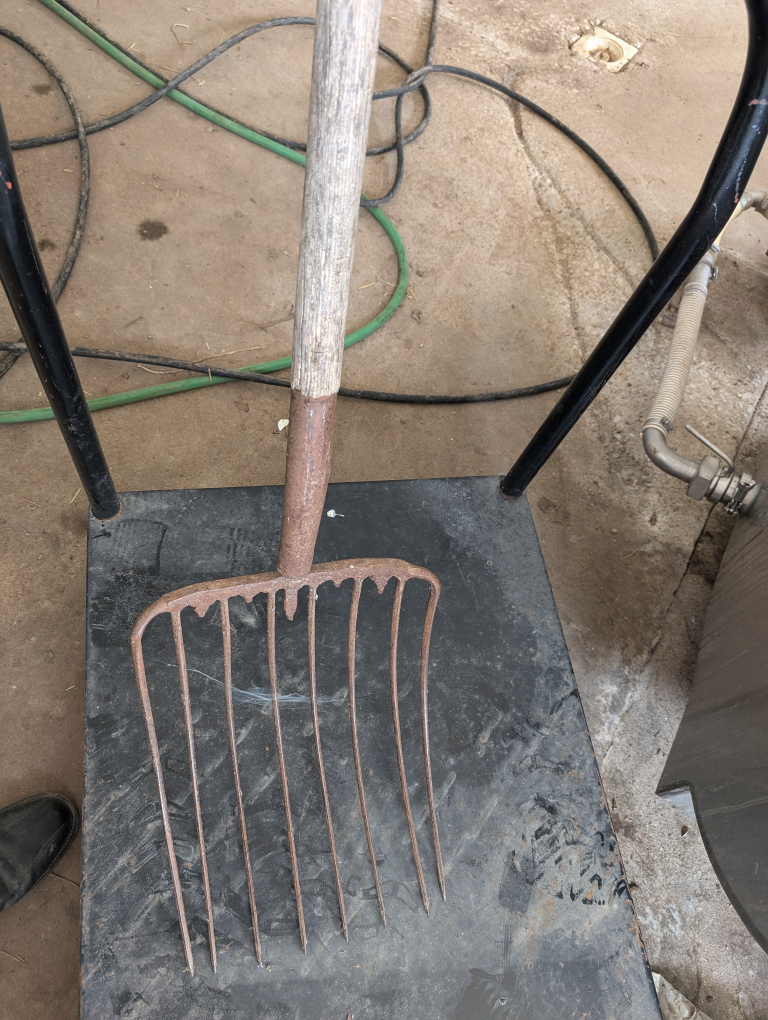 Wheelbarrow, Hook, and Wheel,silo forks. - photo 4