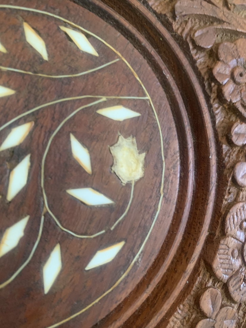 Intricately Carved Wooden Plant Stand - photo 4