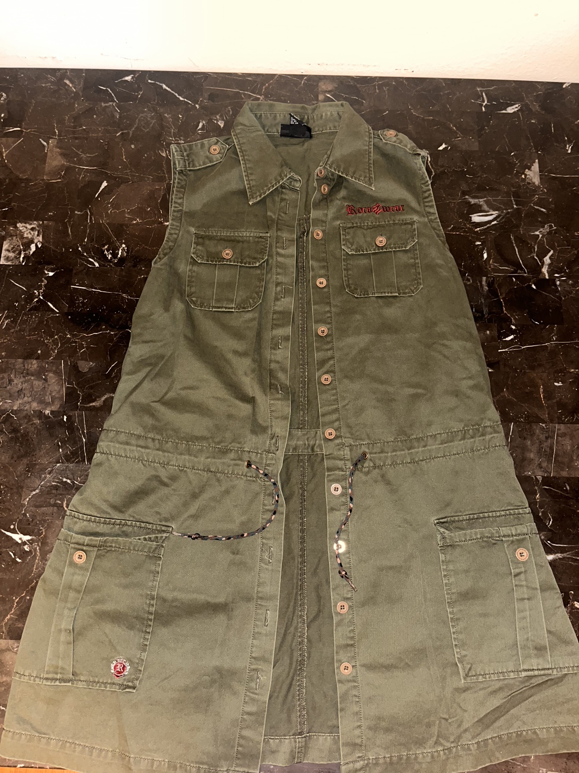 Rocawear Green Camo button up Dress/Romper - photo 2