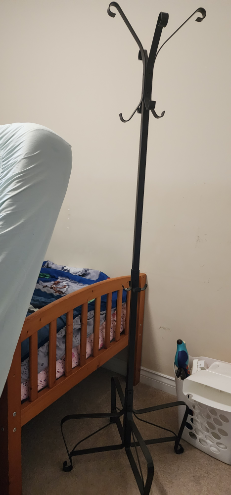 Black Metal Coat Rack