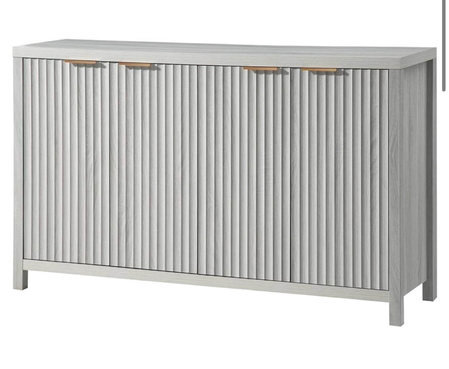 Fluted sideboard entryway table storage cabinet — BRAND NEW