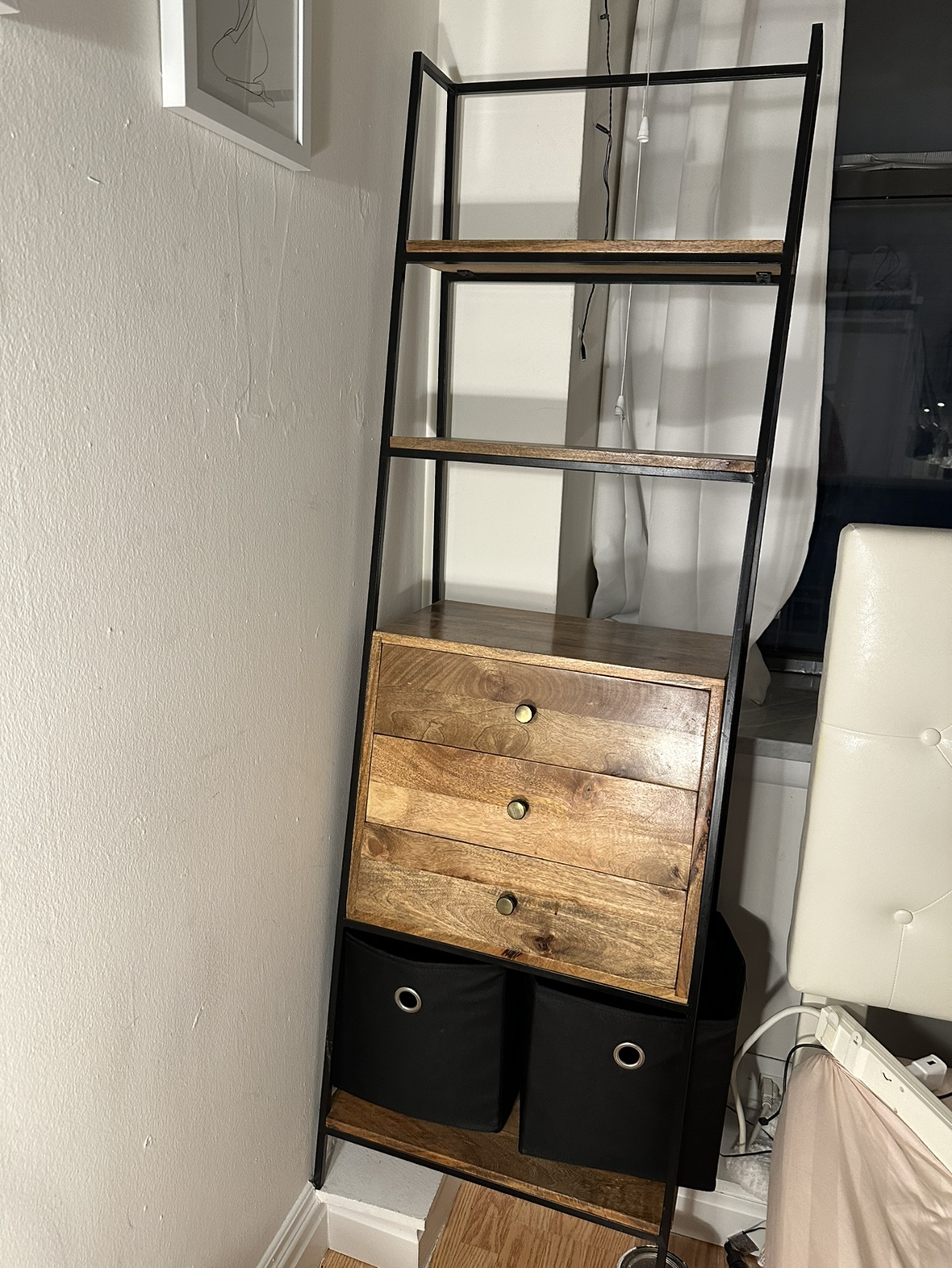 Metal & Wood Shelf/Storage