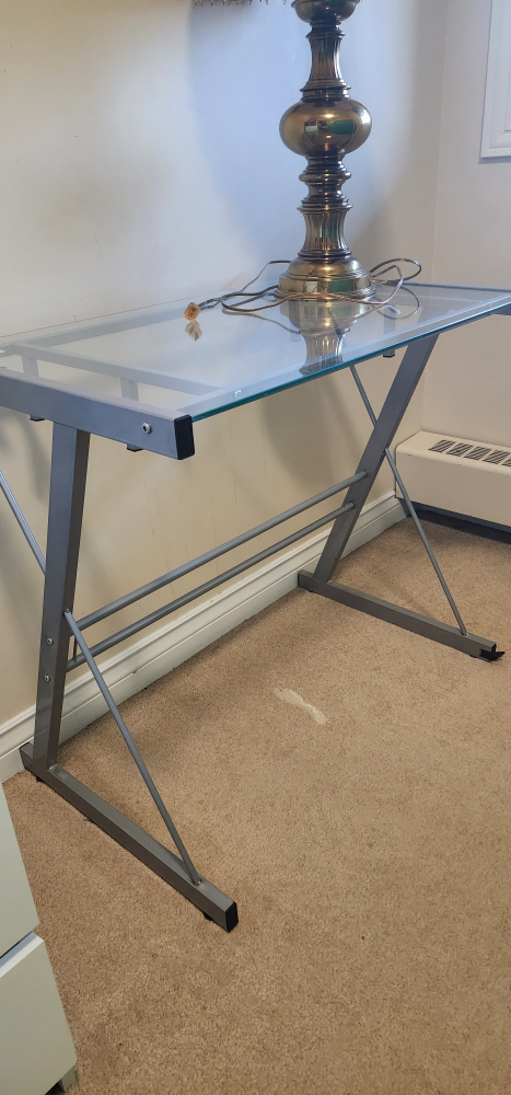 Glass Top Desk - photo 2