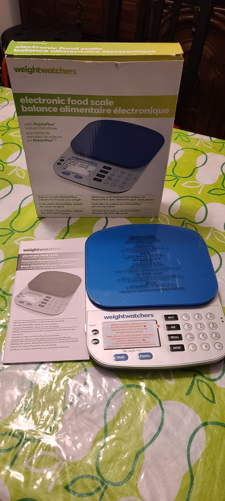 Weight Watchers Food Scale w PointPlus Values Database