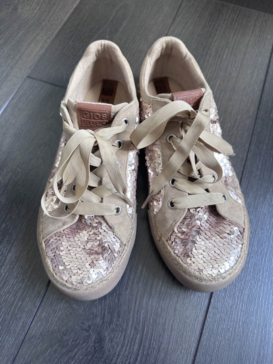 Sequin sneakers