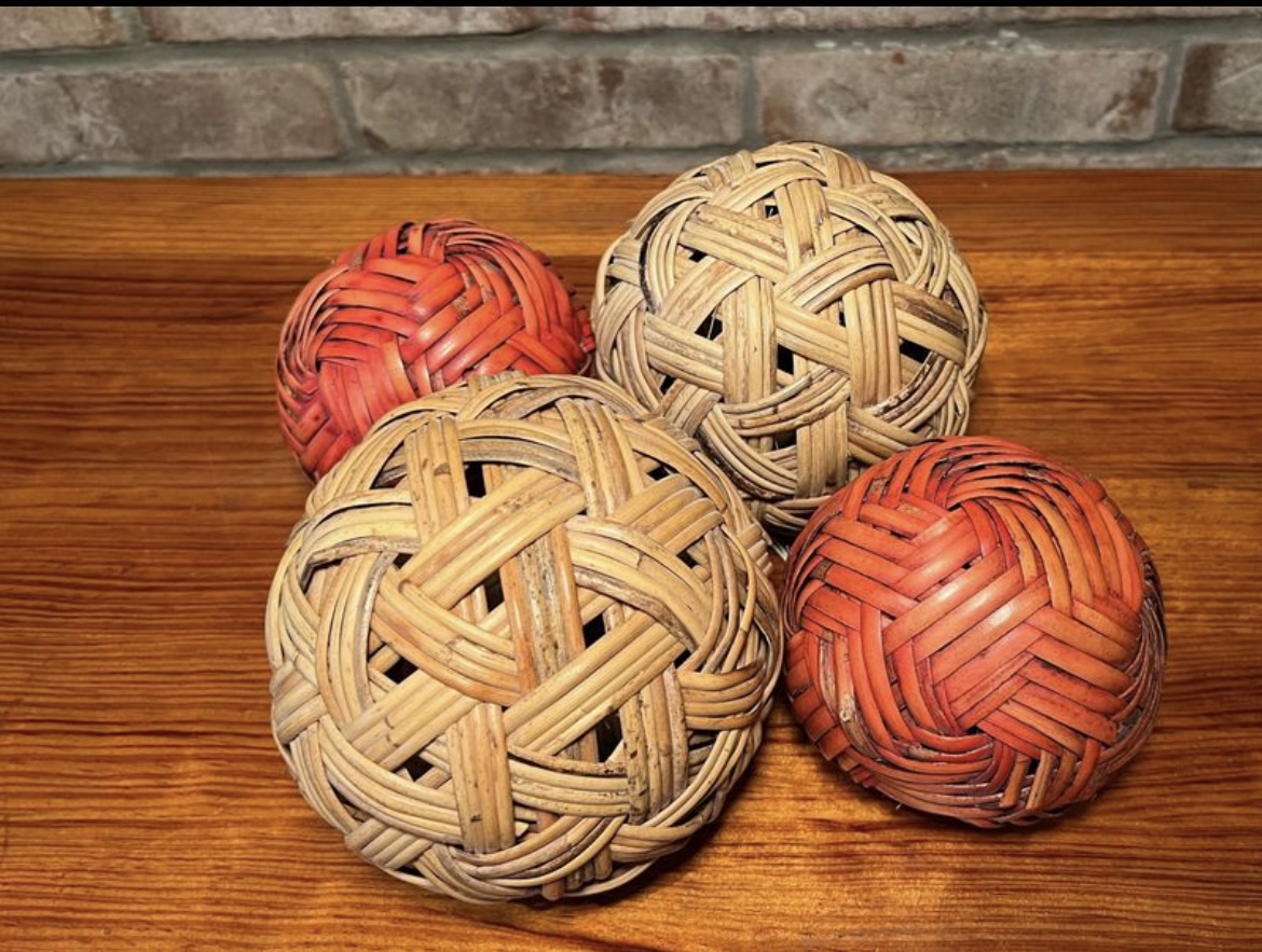 Vintage Wicker Decorative Balls image indicator(4)