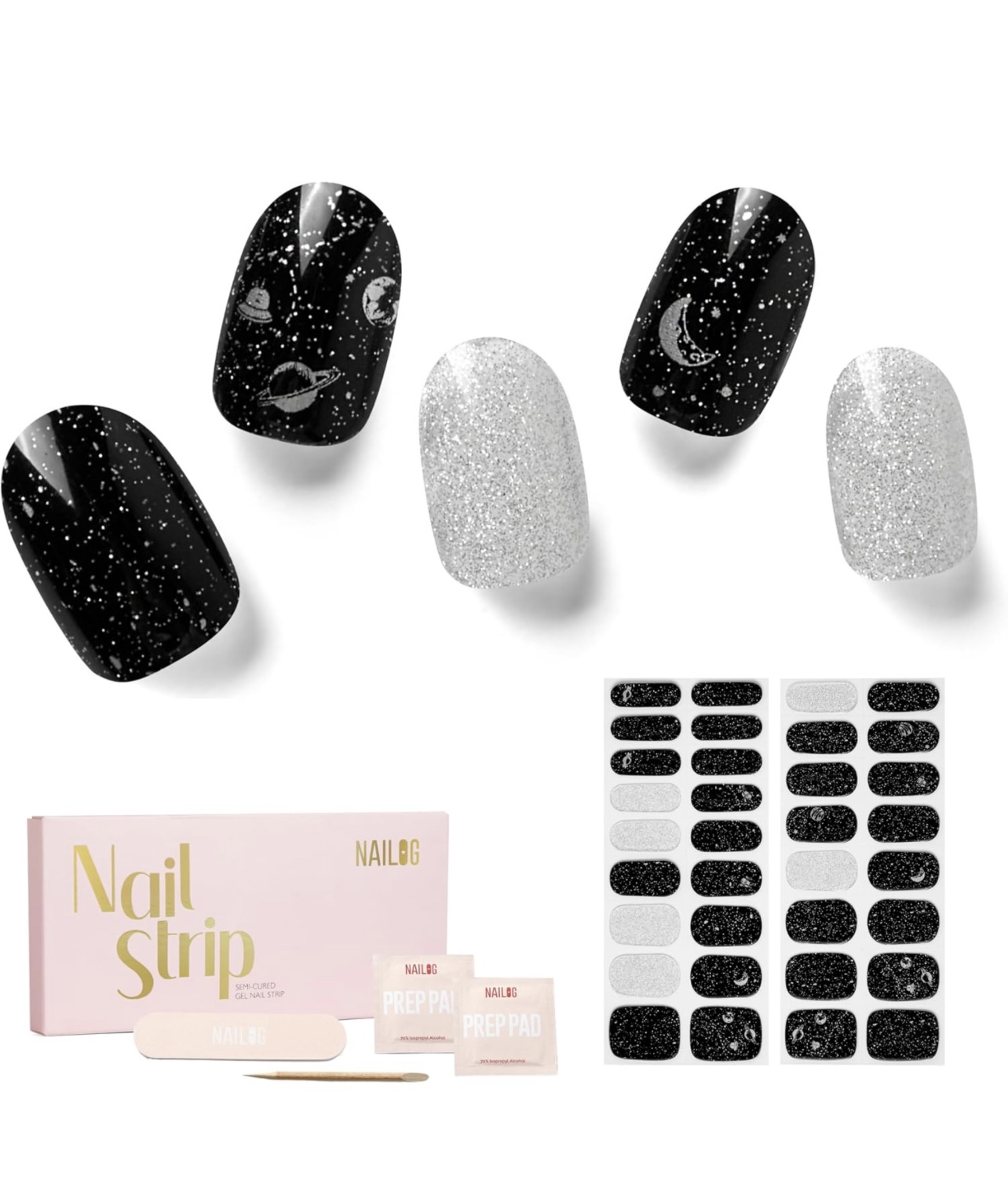 NIB Nailog Nail Lamp & Gel Nail Strips image indicator(6)
