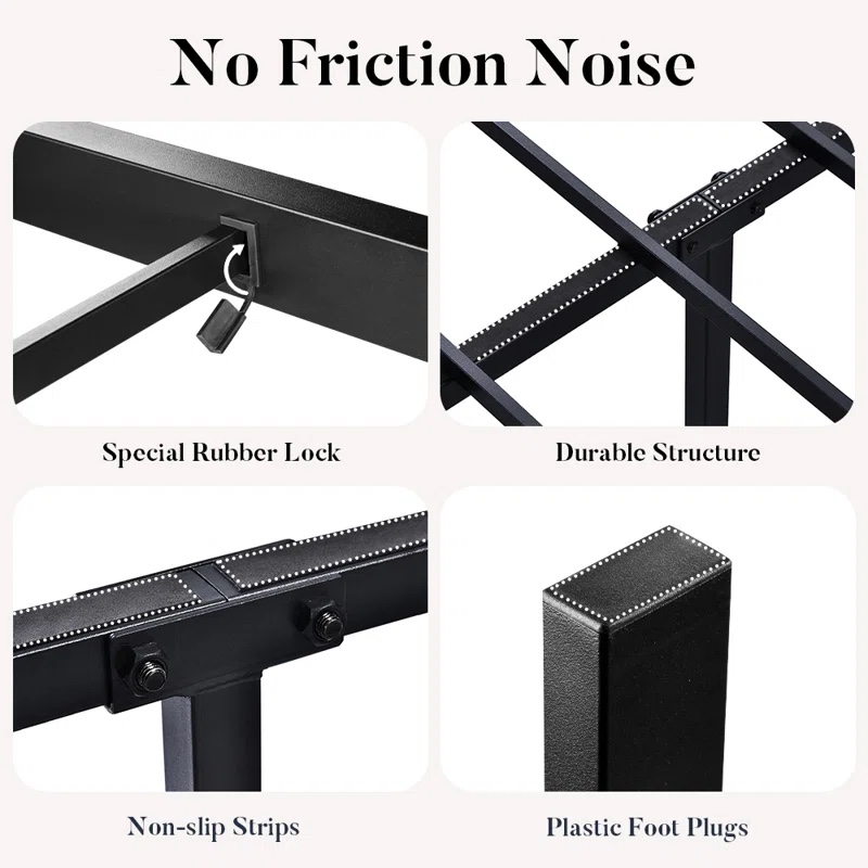 Queen Size Platform Metal Bed Frame image indicator(3)