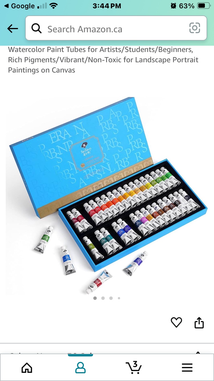Paul Rubens Watercolour Paint Set