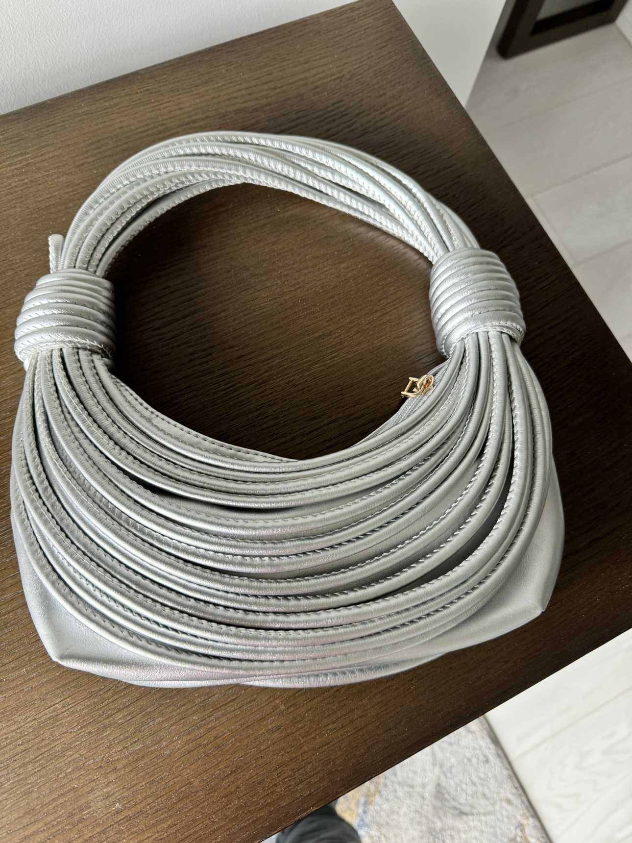 Silver handbag