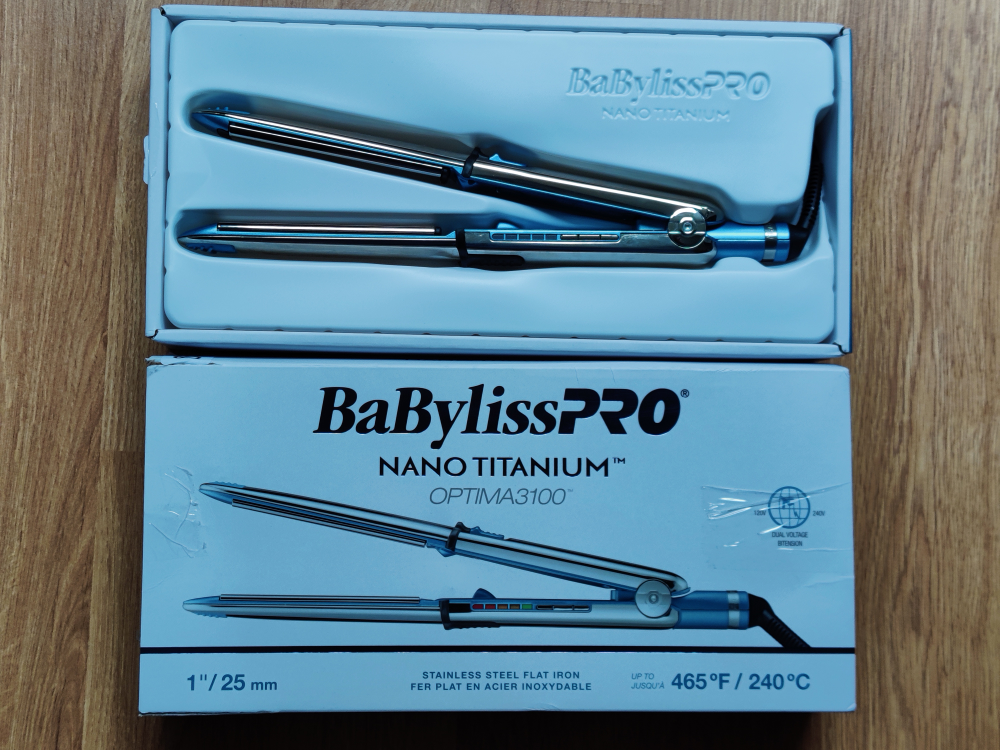 BaBylissPRO Nano Titanium Stainless Steel OPTIMA Flat Iron image indicator(4)