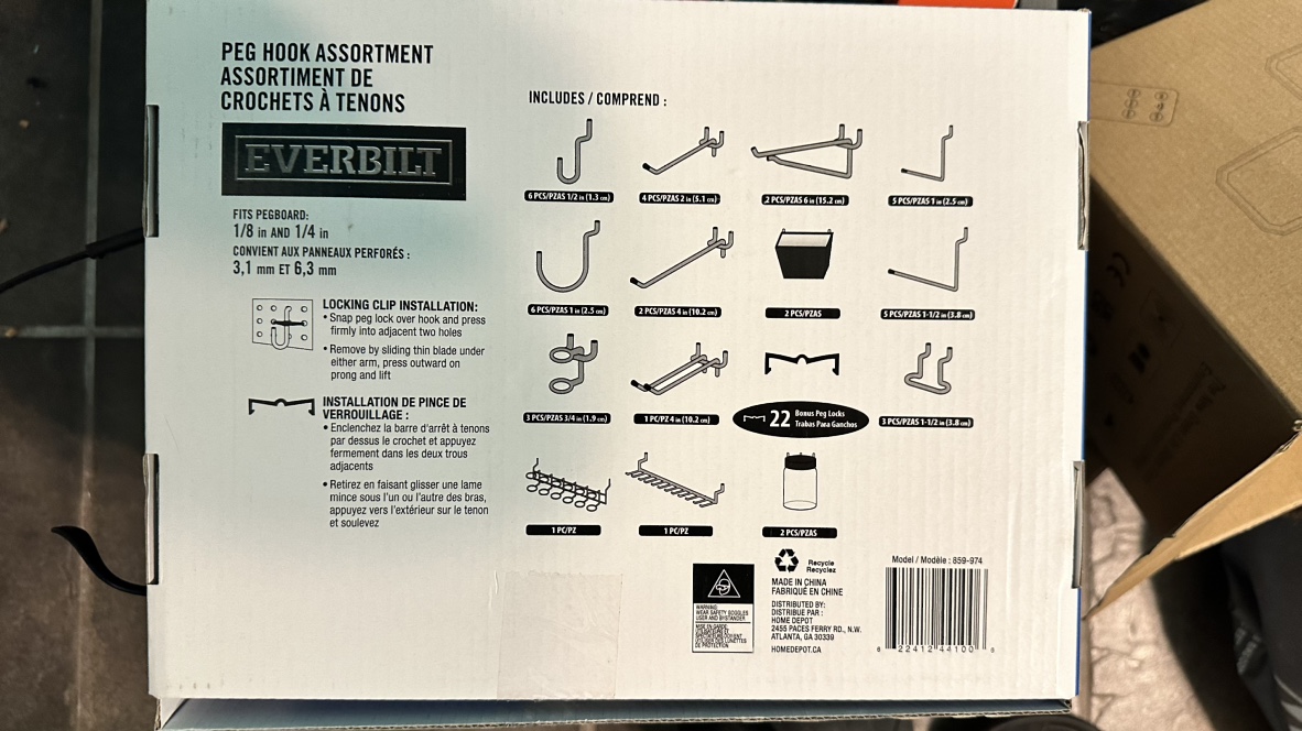 48”x24” Pegboard with Hooks & Accessories - photo 4