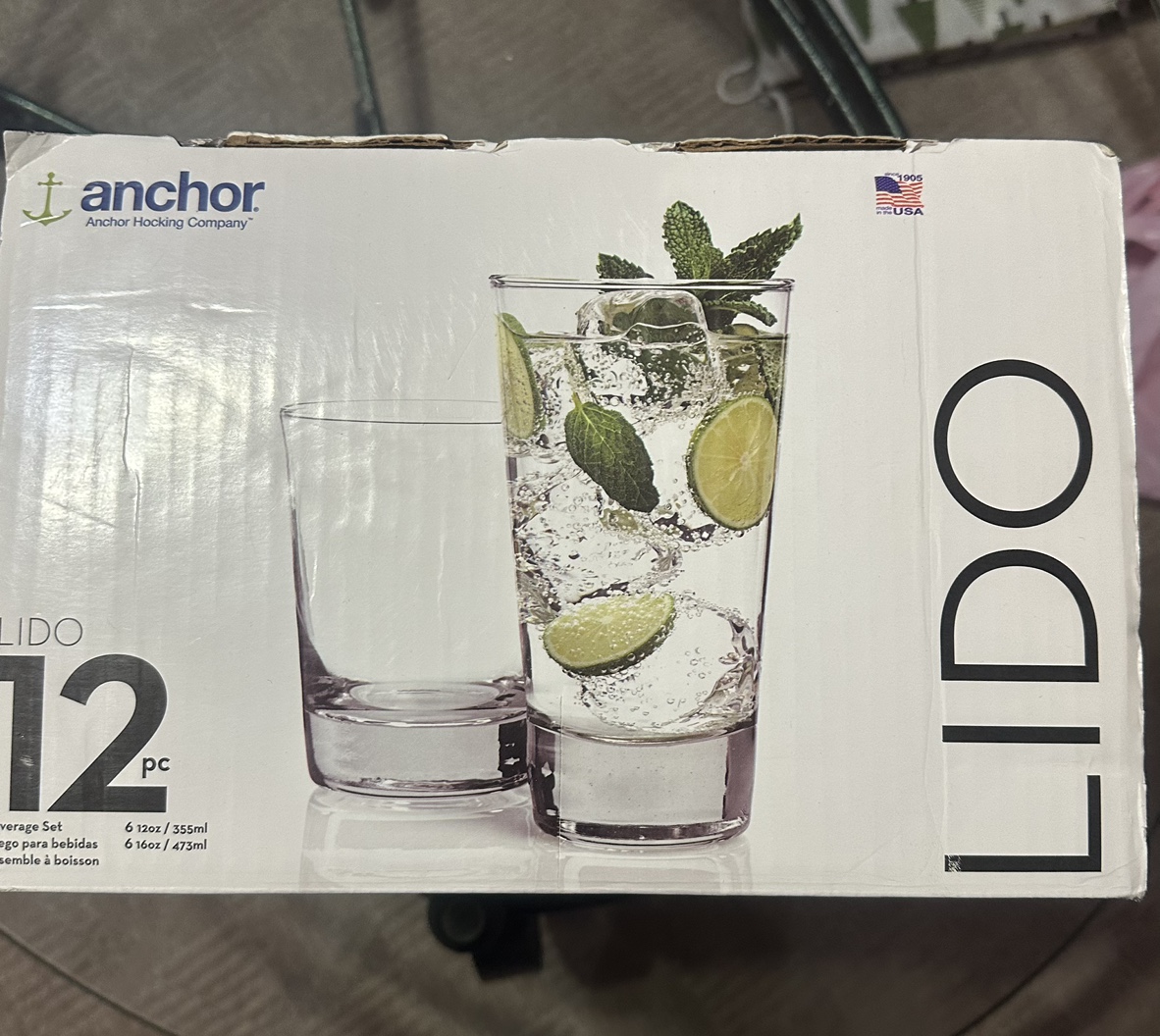 Anchor Lido 12 Piece Glassware Set image indicator(2)