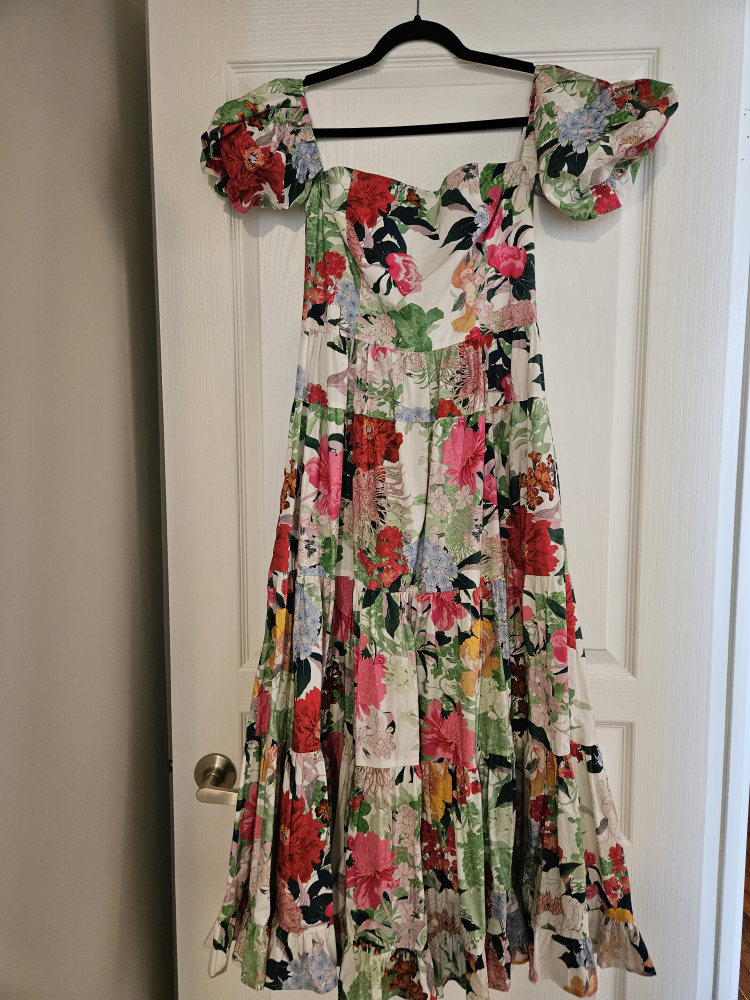 Cara Cara Off-the-Shoulder Floral Dress - Size 8 thumbnail
