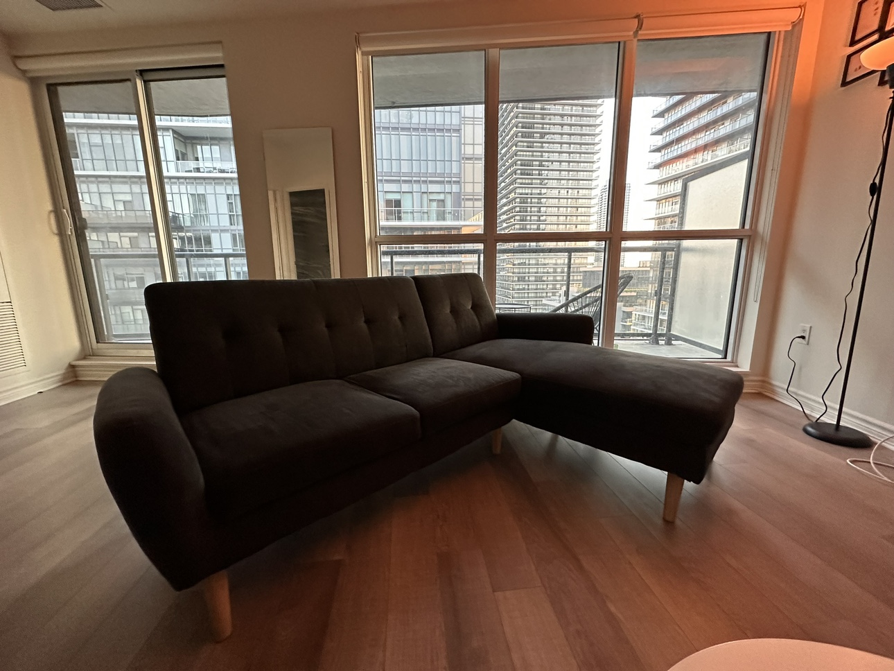 Dark Grey Sectional Sofa - photo 2