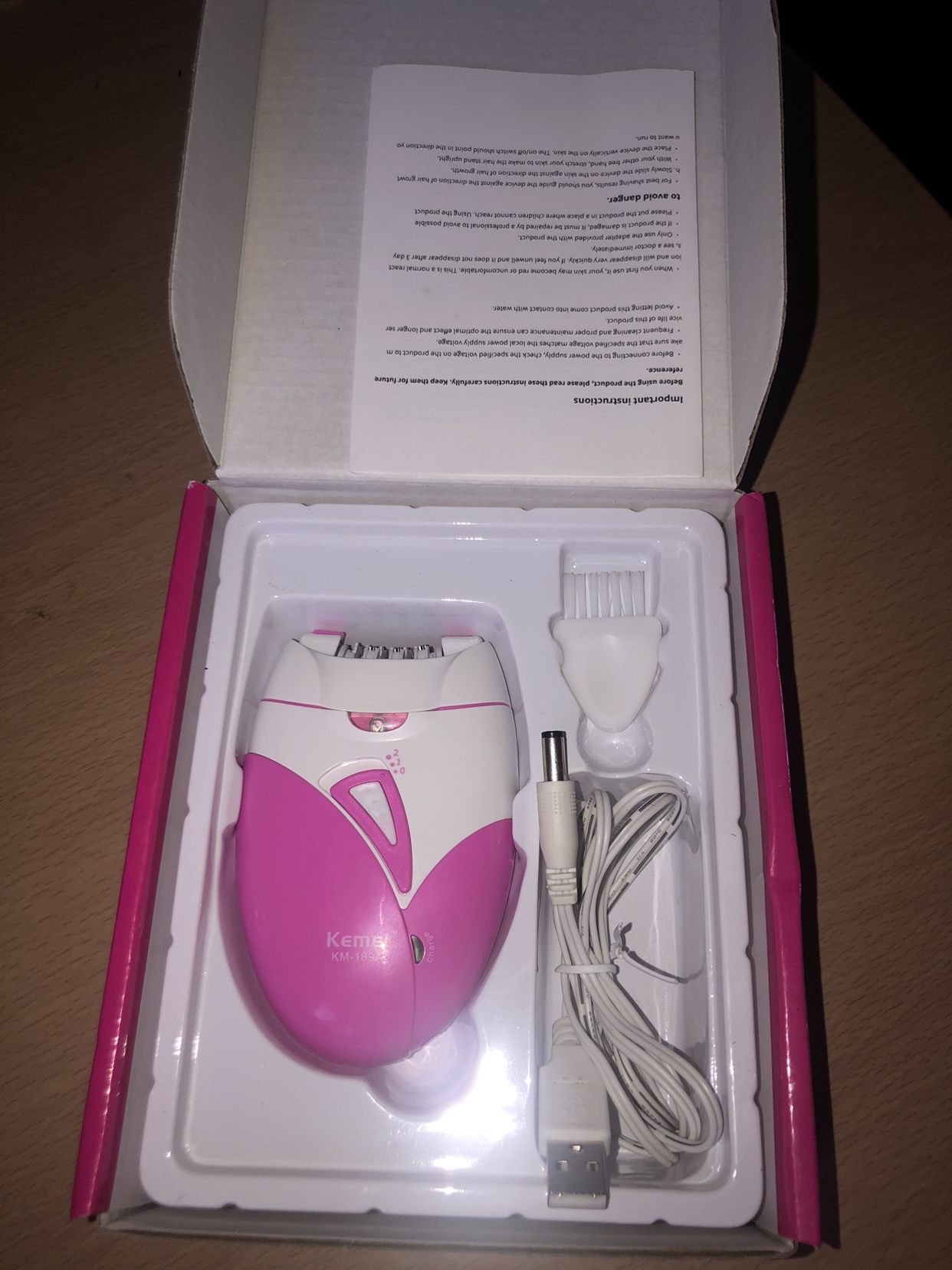 Epilator image indicator(2)