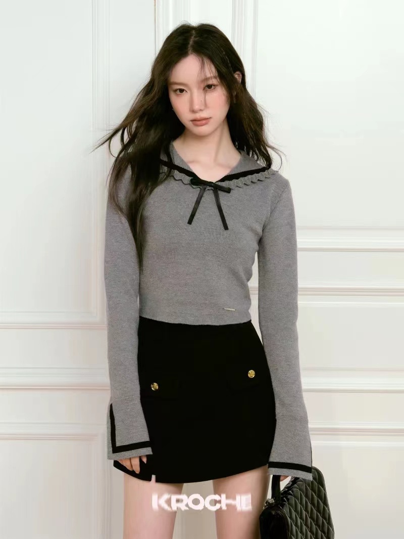 Grey Sailor Collar Sweater - photo 2